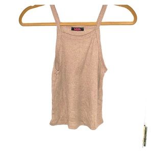 Halter top , knit like material! Never worn!